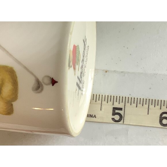 Harrods Teddy Bear Golf Themed Fine Bone China Mug Made in England 4" - Picture 7 of 7